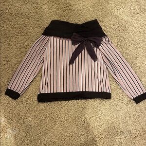 Neapolitan off the Shoulder Sweater